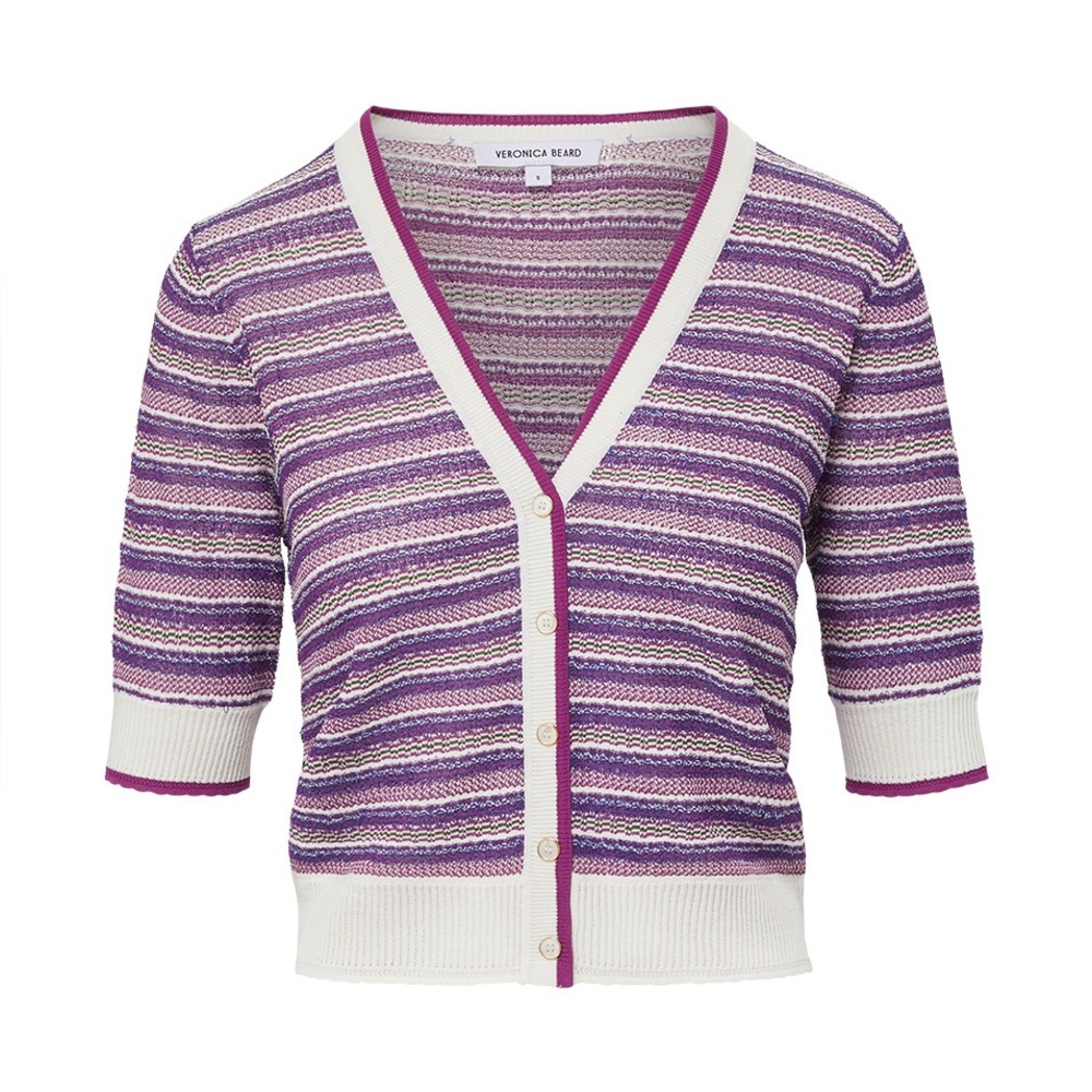 Veronica Beard Varia Elbow Sleeve Cardigan Medium